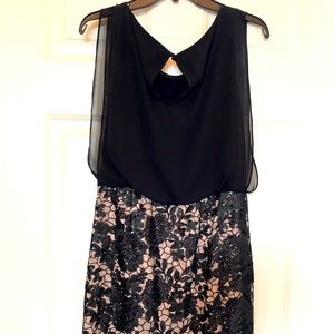 Sequined Chiffon Sheath Dress